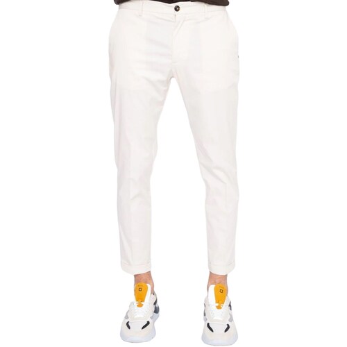 Υφασμάτινα Άνδρας Παντελόνια Πεντάτσεπα Liu Jo M124P301CAPRIRASO Άσπρο
