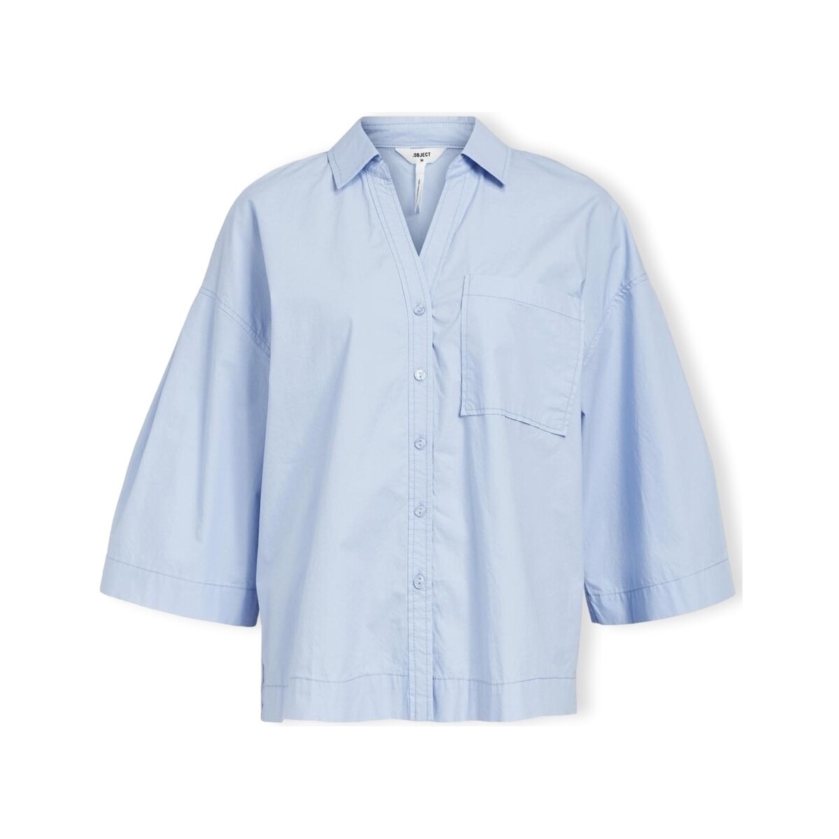 Object  Μπλούζα Object Demi Shirt 3/4 - Brunnera Blue