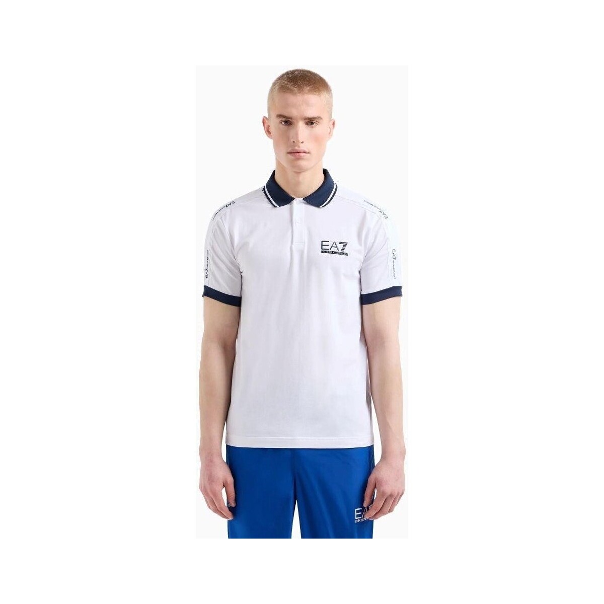 Υφασμάτινα Άνδρας T-shirt με κοντά μανίκια Emporio Armani EA7 3DPF20 PJ03Z Άσπρο