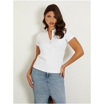 Υφασμάτινα Γυναίκα T-shirts & Μπλούζες Guess W4GP62 KBZV1 Άσπρο