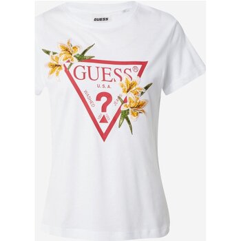 Υφασμάτινα Γυναίκα T-shirts & Μπλούζες Guess V4GI03 K46D1 Άσπρο