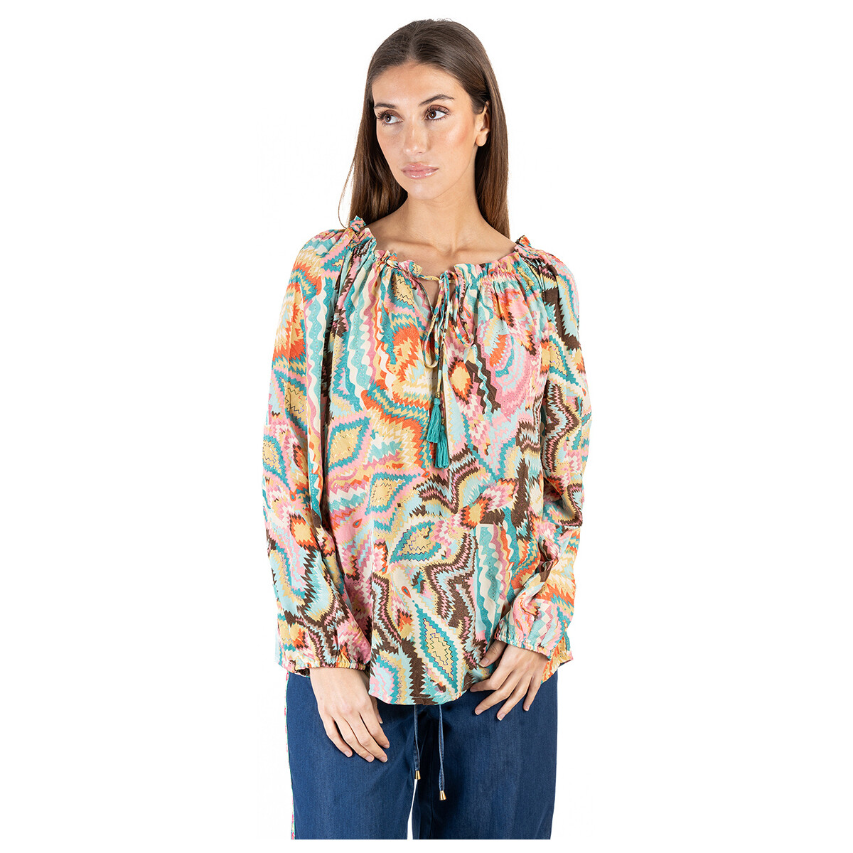 Υφασμάτινα Γυναίκα Μπλούζες Isla Bonita By Sigris Μπλούζα Multicolour