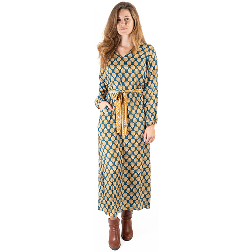 Υφασμάτινα Γυναίκα Μακριά Φορέματα Isla Bonita By Sigris Φόρεμα Midi Beige