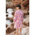 Υφασμάτινα Γυναίκα Φορέματα Isla Bonita By Sigris Κουρτίνα Ροζ