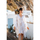 Υφασμάτινα Γυναίκα Φορέματα Isla Bonita By Sigris Καφτάν Άσπρο