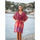 Υφασμάτινα Γυναίκα Φορέματα Isla Bonita By Sigris Καφτάν Ροζ