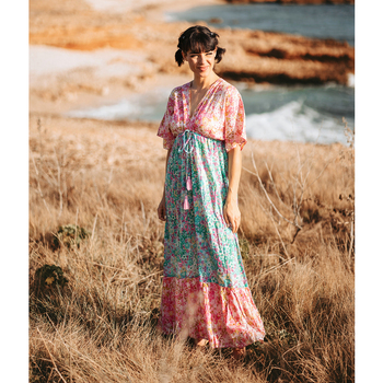 Isla Bonita By Sigris Φόρεμα Midi Multicolour