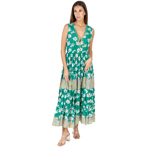 Υφασμάτινα Γυναίκα Φορέματα Isla Bonita By Sigris Φόρεμα Green