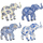 Σπίτι Αγαλματίδια και  Signes Grimalt Ελέφαντας Εικόνα 4 Μονάδες Μπλέ