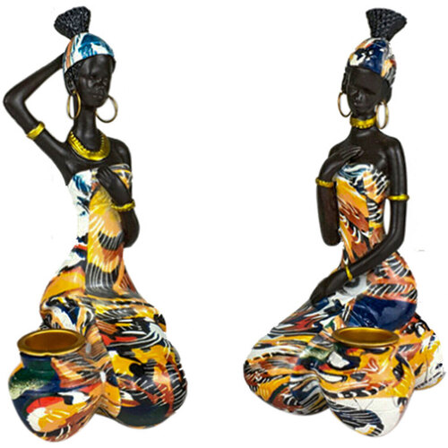 Σπίτι Αγαλματίδια και  Signes Grimalt Εικόνα Αφρικανική Γυναίκα 2 Uni. Brown