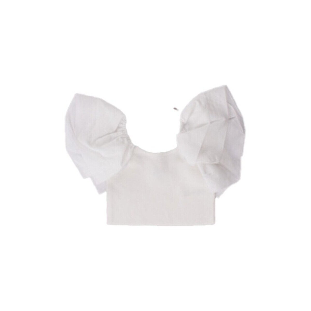 Υφασμάτινα Κορίτσι Αμάνικα / T-shirts χωρίς μανίκια Manila Grace MG2653 Άσπρο