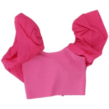 Υφασμάτινα Κορίτσι Αμάνικα / T-shirts χωρίς μανίκια Manila Grace MG2653 Ροζ