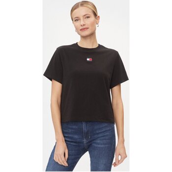 Υφασμάτινα Γυναίκα T-shirts & Μπλούζες Tommy Jeans DW0DW17391 Black