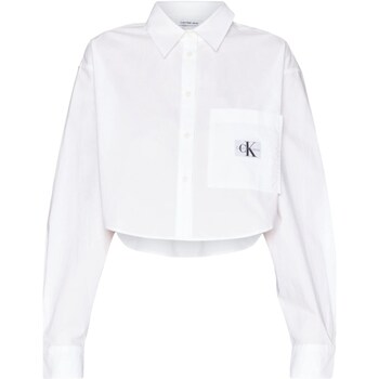 Υφασμάτινα Γυναίκα Πουκάμισα Calvin Klein Jeans J20J222614 Άσπρο