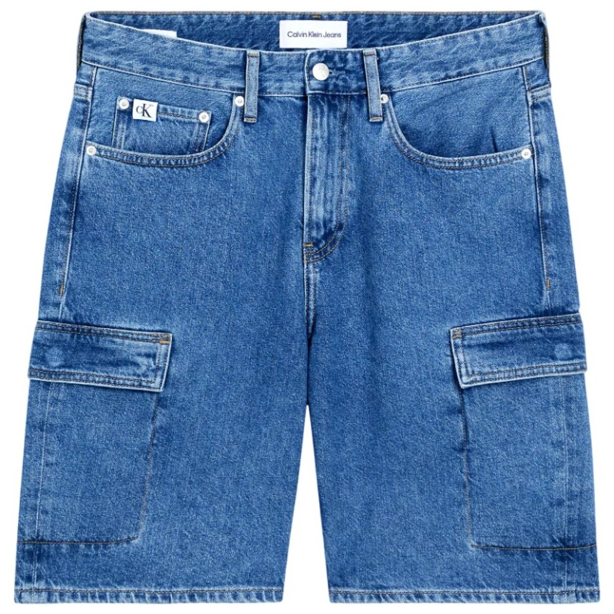 Υφασμάτινα Άνδρας Σόρτς / Βερμούδες Calvin Klein Jeans J30J324877 Μπλέ