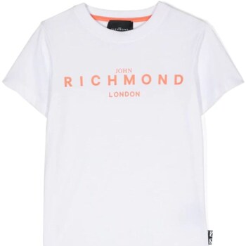 Υφασμάτινα Αγόρι Μπλουζάκια με μακριά μανίκια John Richmond RBP24002TS Άσπρο