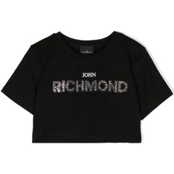 Υφασμάτινα Κορίτσι T-shirt με κοντά μανίκια John Richmond RGP24145TS Black