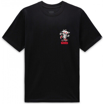 Υφασμάτινα Παιδί T-shirts & Μπλούζες Vans Pizza skull ss Black