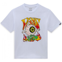 Υφασμάτινα Παιδί T-shirts & Μπλούζες Vans Eyeballie ss Άσπρο