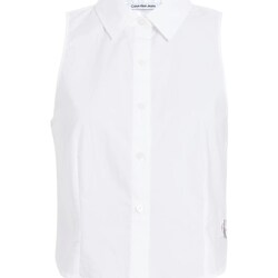 Υφασμάτινα Γυναίκα Πουκάμισα Calvin Klein Jeans J20J223129 Άσπρο