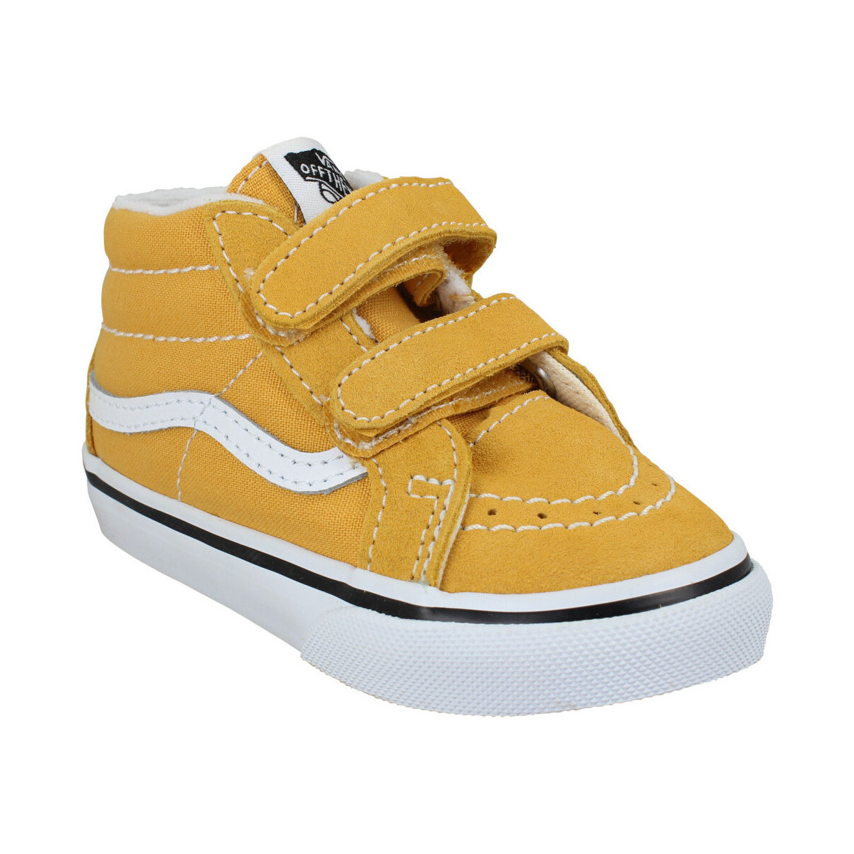 Παπούτσια Παιδί Sneakers Vans Sk8 Mid V Velours Toile Enfant Golden Multicolour