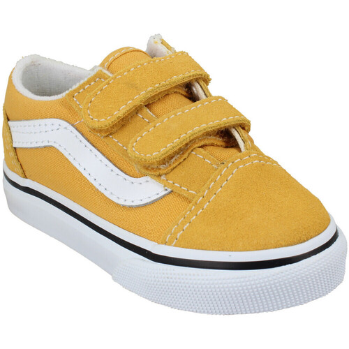 Παπούτσια Παιδί Sneakers Vans Old Skool V Velours Toile Enfant Golden Multicolour