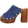Παπούτσια Γυναίκα Σανδάλια / Πέδιλα Sandro Rosi 7551 Velours Femme Jeans Μπλέ