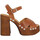 Παπούτσια Γυναίκα Σανδάλια / Πέδιλα Sandro Rosi 8669 Cuir Femme Cuoio Brown