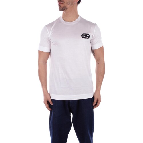 Υφασμάτινα Άνδρας T-shirt με κοντά μανίκια Emporio Armani 8N1TF5 1JUVZ Άσπρο