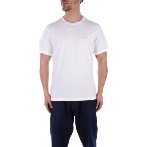 Υφασμάτινα Άνδρας T-shirt με κοντά μανίκια Barbour MTS0670 Άσπρο