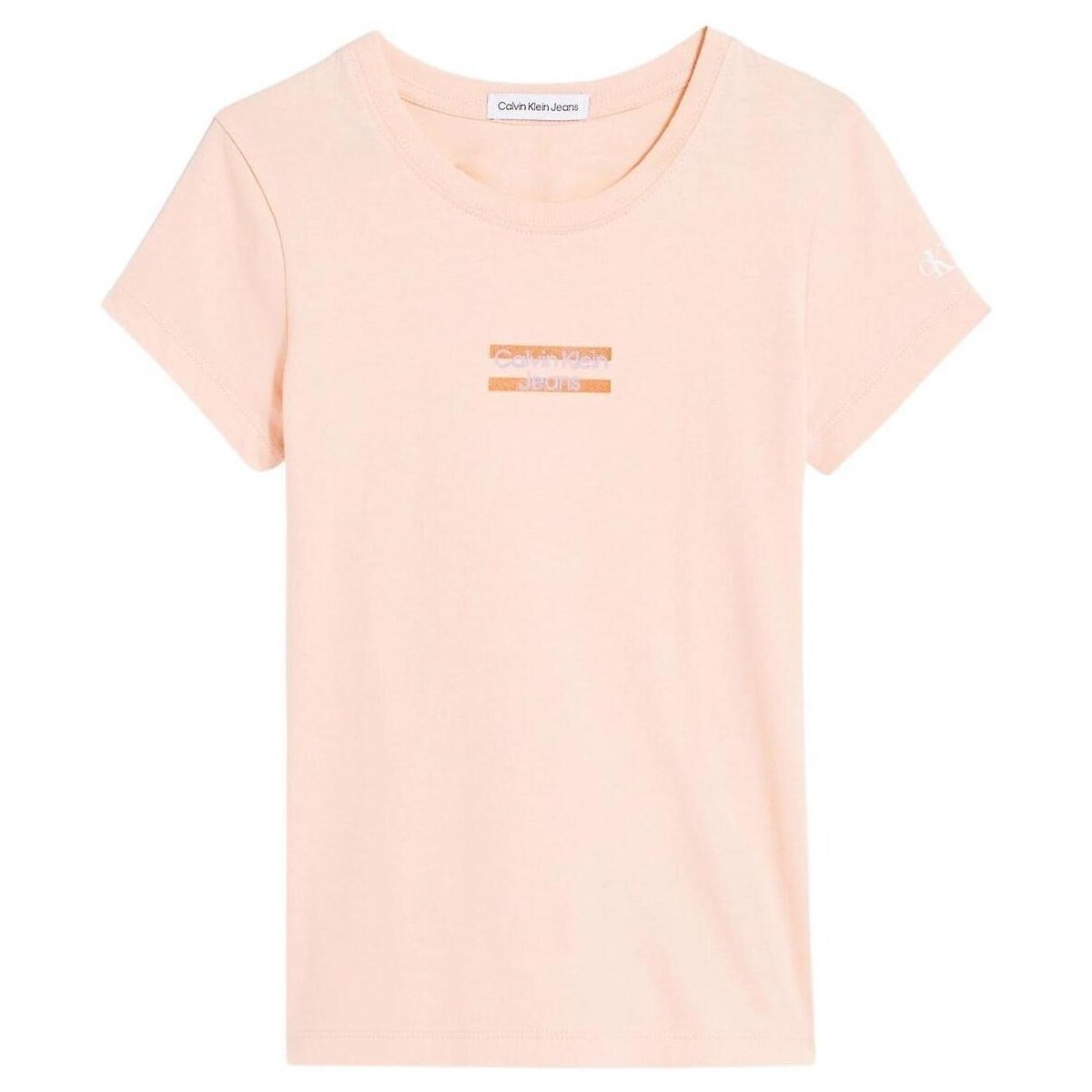 Υφασμάτινα Κορίτσι T-shirts & Μπλούζες Calvin Klein Jeans  Ροζ