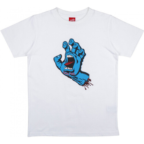 Υφασμάτινα Αγόρι T-shirts & Μπλούζες Santa Cruz Youth screaming hand t-shirt Άσπρο