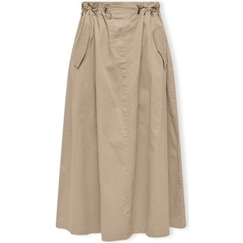 Υφασμάτινα Γυναίκα Φούστες Only Pamala Long Skirt - White Pepper Beige