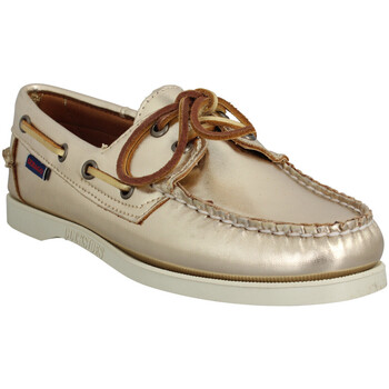 Παπούτσια Γυναίκα Boat shoes Sebago Docksides Cuir Femme Gold Gold
