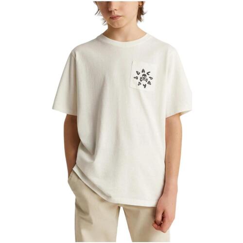 Υφασμάτινα Αγόρι T-shirt με κοντά μανίκια Scalpers  Άσπρο