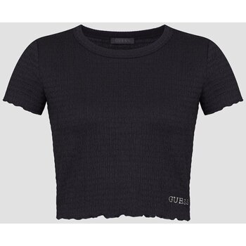 Υφασμάτινα Γυναίκα T-shirts & Μπλούζες Guess W3GP34 KBQI0 Black