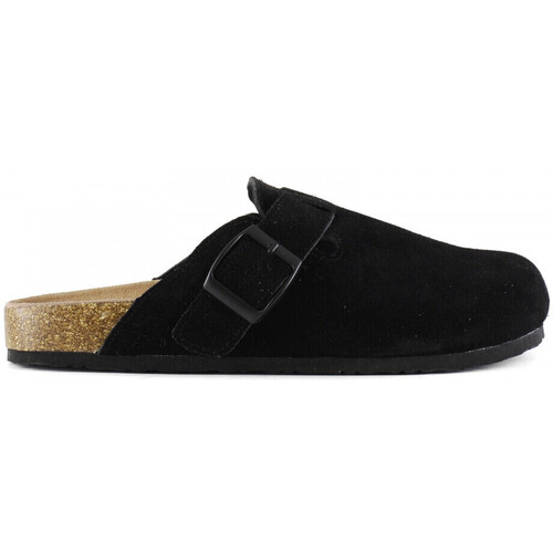 Παπούτσια Άνδρας Σανδάλια / Πέδιλα Colors of California Man sabot sandal in suede Black
