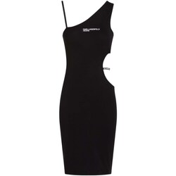 Υφασμάτινα Γυναίκα Κοντά Φορέματα Karl Lagerfeld 241J1301 Black