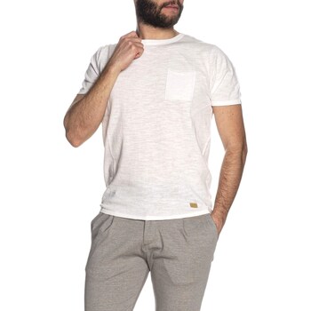 Υφασμάτινα Άνδρας T-shirt με κοντά μανίκια Yes Zee M713-ZZ00 Άσπρο
