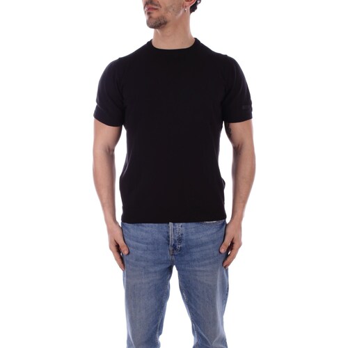 Υφασμάτινα Άνδρας T-shirt με κοντά μανίκια Cnc Costume National NMS48001MA 9800 Black
