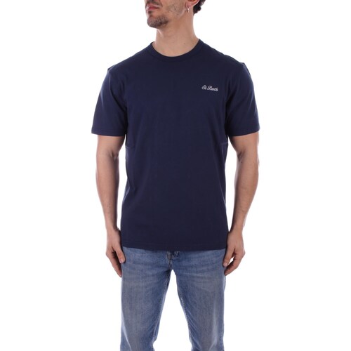 Υφασμάτινα Άνδρας T-shirt με κοντά μανίκια Mc2 Saint Barth DOV0001 Marine