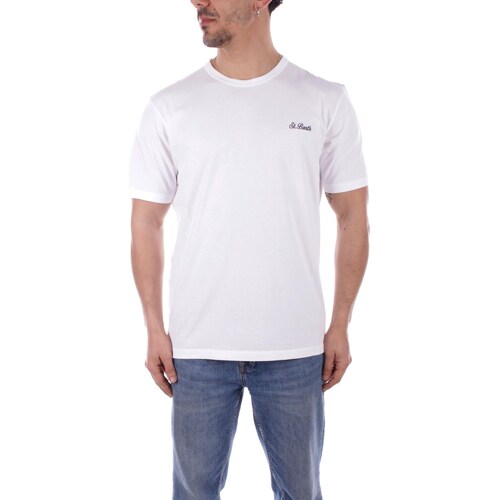 Υφασμάτινα Άνδρας T-shirt με κοντά μανίκια Mc2 Saint Barth DOV0001 Άσπρο