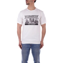 Υφασμάτινα Άνδρας T-shirt με κοντά μανίκια Barbour MTS1247 Άσπρο