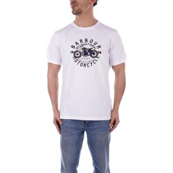 Υφασμάτινα Άνδρας T-shirt με κοντά μανίκια Barbour MTS1244 Άσπρο