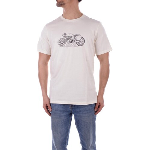 Υφασμάτινα Άνδρας T-shirt με κοντά μανίκια Barbour MTS1295 Άσπρο