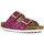 Παπούτσια Γυναίκα Σανδάλια / Πέδιλα Colors of California Glitter sandal 2 buckles Ροζ