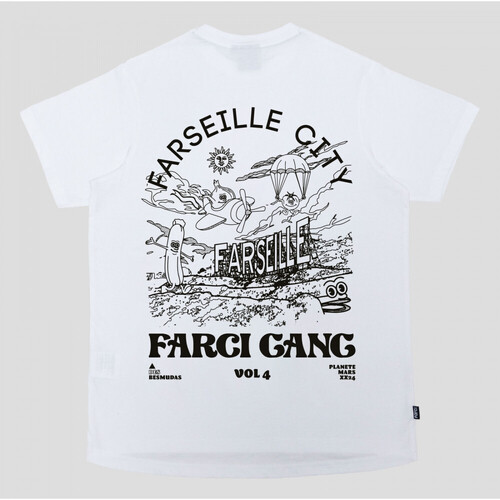 Υφασμάτινα Άνδρας T-shirts & Μπλούζες Farci Tee farseille Άσπρο