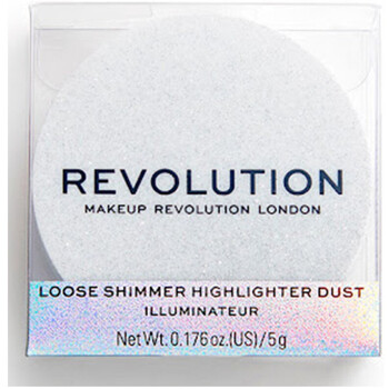 beauty Γυναίκα Blush & πούδρες Makeup Revolution Metallic Powder Highlighter - Iced Diamond Άσπρο