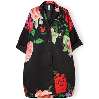 Υφασμάτινα Γυναίκα Παλτό Wendy Trendy Jacket 224039 - Floral Black