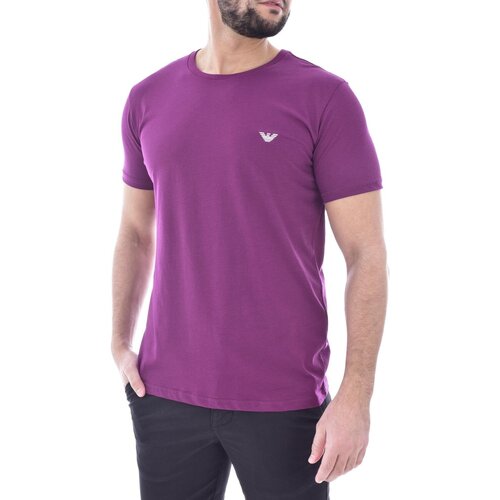 Υφασμάτινα Άνδρας T-shirt με κοντά μανίκια Emporio Armani 211818 4R482 Violet